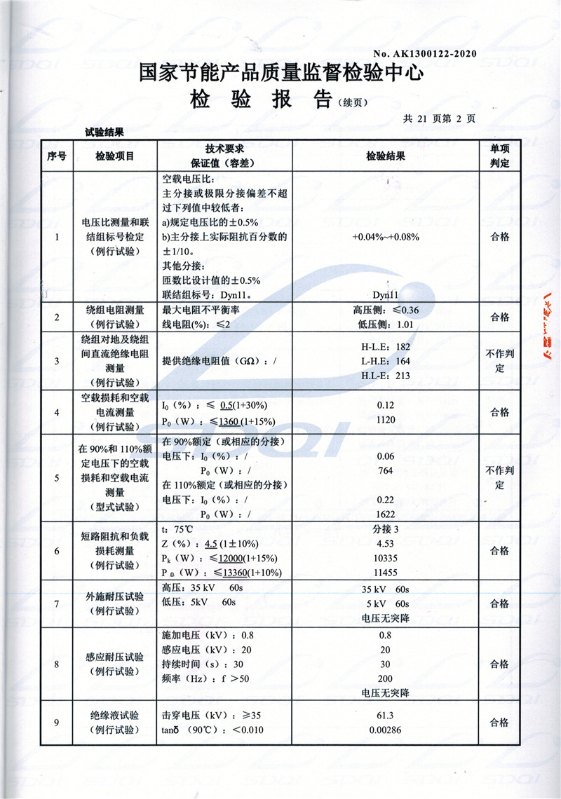 高低压试验报告-S11-1250浑江浑江浑江油浸式变压器-2.jpg